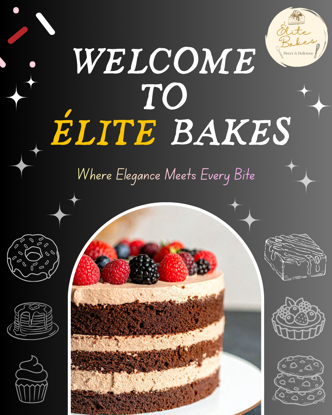 welcome cake poster